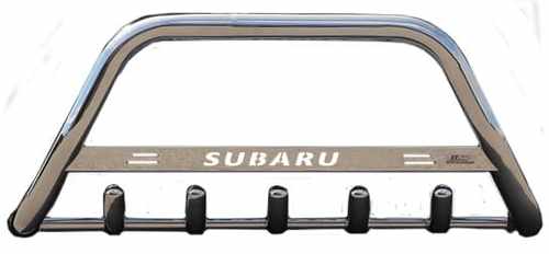 Кенгурятник з написом і грилем D51 для Subaru Forester 2008+ (WT004)