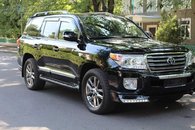 Спідниця переднього бампера Urban Sport з діодами Land Cruiser 200 рестайлінг 2012-2016
