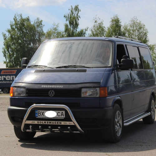 Кенгурятник D60 з написом для VW T4 1990-2003