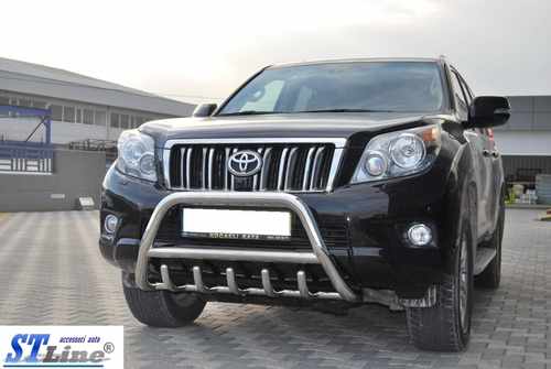 Кенгурятник з перемичкою і грилем D60 для Toyota Prado 150 09-13