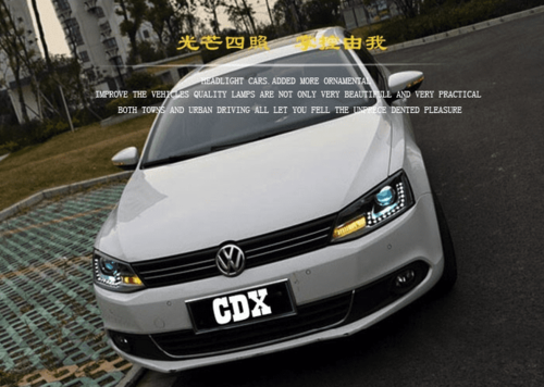 Передні світлодіодні фари DRL для VW Jetta MK 6 2011+ (SY)