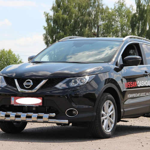 Захист переднього бампера для Nissan Qashqai 2014+