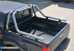 Захисні дуги в кузов Omsa Line Kobra Roll Bar для Mercedes X-Class (Нерж)