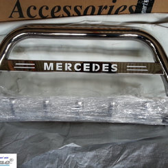 Кенгурятник з написом і грилем D60 для Mercedes Citan 2012+ (WT004)