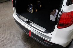 Захисна накладка на задній бампер зовнішня нерж. для Vitara 2015+ Тип2