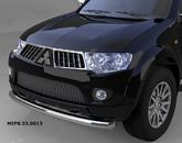 Захист переднього бампера Mitsubishi Pajero Sport (2008) і L200 (2014-2015 крім комплектації Invite) (одинарний) d 70