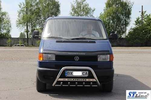 Кенгурятник D60 з написом для VW T4 1990-2003