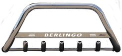 Кенгурятник з написом D60 для Citroen Berlingo 1998-2007 (WT004)