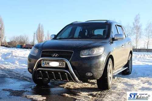 Кенгурятник подвійний Ø51 для Hyundai Santa Fe 2006-2012