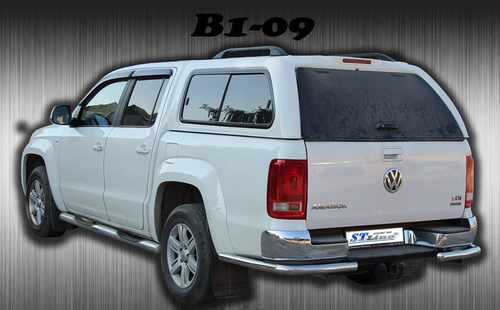 Захист заднього бампера "кути одинарні" для VW Amarok 2010-