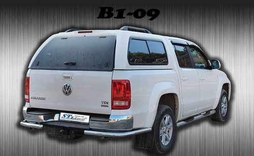 Захист заднього бампера "кути одинарні" для VW Amarok 2010-