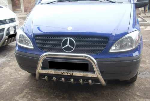Кенгурятник з написом Can otomotiv для Mercedes Vito Віано