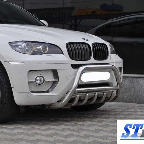 Кенгурятник з перемичкою і грилем D60 для BMW X6