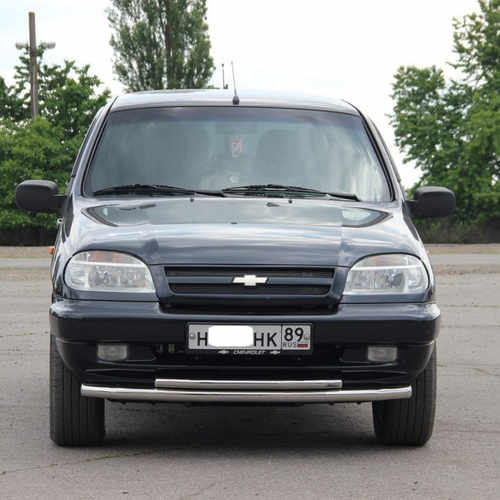 Захист переднього бампера подвійний для Chevrolet Niva 2002-2009, 2009-