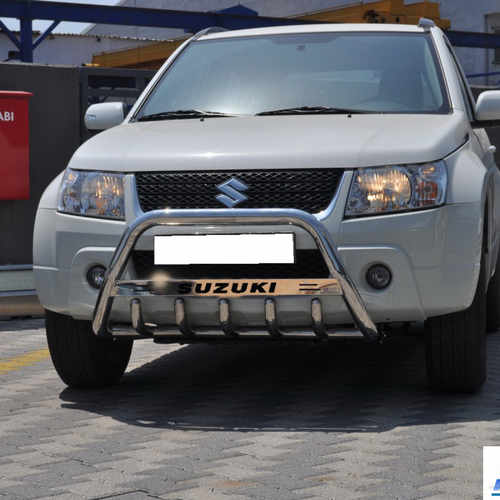 Кенгурятник з написом і грилем D60 для Suzuki Grand Vitara 2005-2015