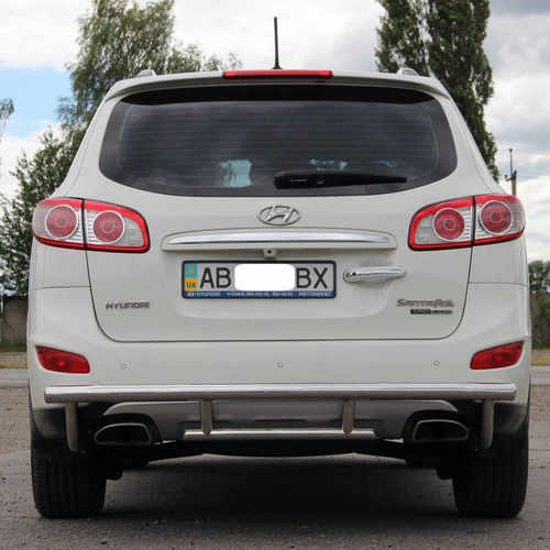Захист заднього бампера подвійна для Hyundai Santa Fe 06-