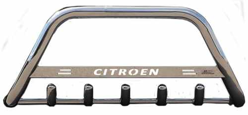 Кенгурятник з написом і грилем D60 для Citroen Nemo 2008+ (WT004)