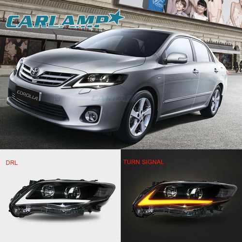 Передні фари з ДХО для Toyota Corolla E140 2011-14