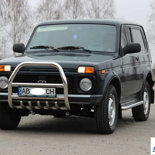 Кенгурятник високий з грилем для Niva Lada 4X4