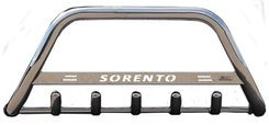 Кенгурятник з написом і грилем D51 для Kia Sorento 2013-2014 (WT004)