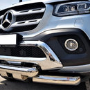 Захист переднього бампера Mercedes X-Class 2017+ (Shark) d 76/76