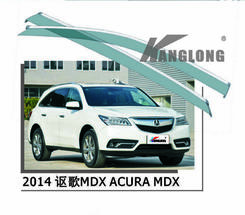 Дефлектори вікон вітровики з хром молдингом Acura MDX 2014-