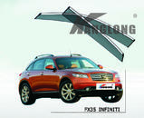 Дефлектори вікон вітровики з хром молдингом Infinity FX 2003-2008