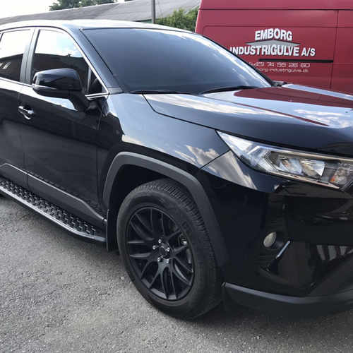 Алюмінієві Пороги Omsa Line BlackLine Black для Toyota Rav4 2019+