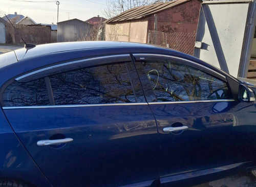 Вітровики з хромом (4 шт, Niken) для Renault Fluence 2009-2016 рр