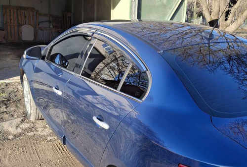 Вітровики з хромом (4 шт, Niken) для Renault Fluence 2009-2016 рр