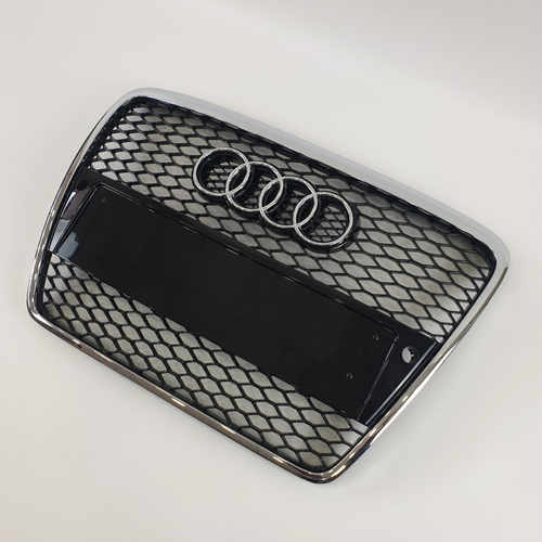 Решітка радіатора Audi A6 RS C6 2004-2011г Black Chrome (під парктронік)