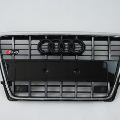 Решітка радіатора Audi A4 S4 2008-2012г Chrome Black (rings Black)