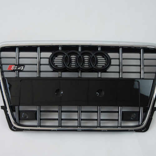 Решітка радіатора Audi A4 S4 2008-2012г Chrome Black (rings Black)