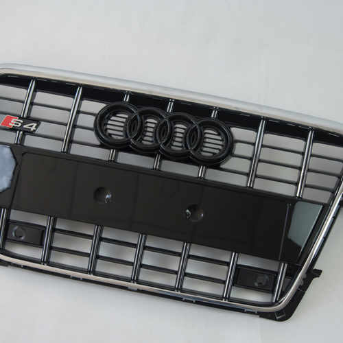 Решітка радіатора Audi A4 S4 2008-2012г Chrome Black (rings Black)