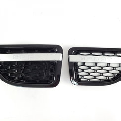 Зябра в крила Range Rover Sport 2005-2009 full black silver bar