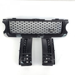 Решітка радіатора зябра Range Rover Vogue L322 2010-2012 full black