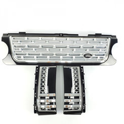 Решітка радіатора зябра Range Rover Vogue L322 2005-2009 рік silver grill