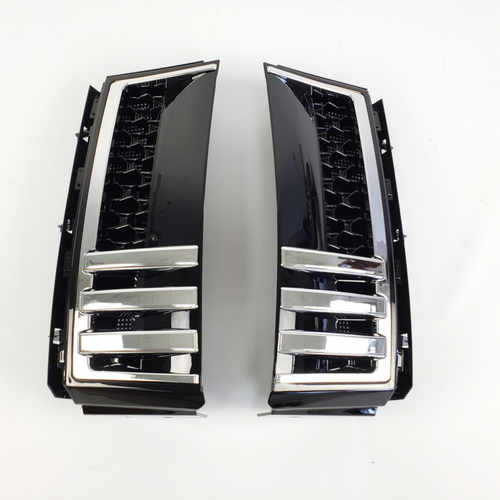 Решітка радіатора зябра Range Rover Vogue L322 2005-2009 full black