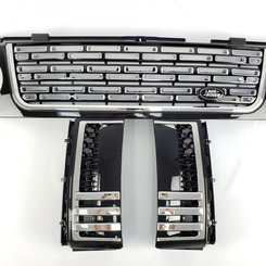 Решітка радіатора зябра Range Rover Vogue L322 2005-2009 full black