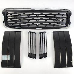 Решітка радіатора зябра решітки в бампер Range Rover Vogue L405 2013-2017 full black