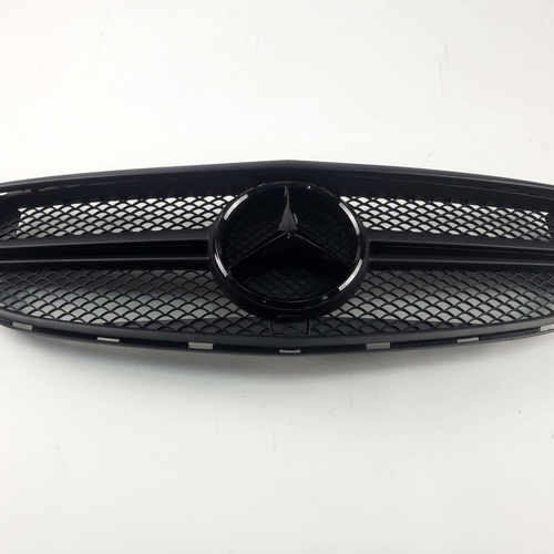 Решітка радіатора Mercedes E-Class W212 2013-2016 рік Matte Full Black Рамка