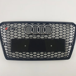 Решітка радіатора Audi A7 RS7 2010-2014 рік Full Black (chrome rings)