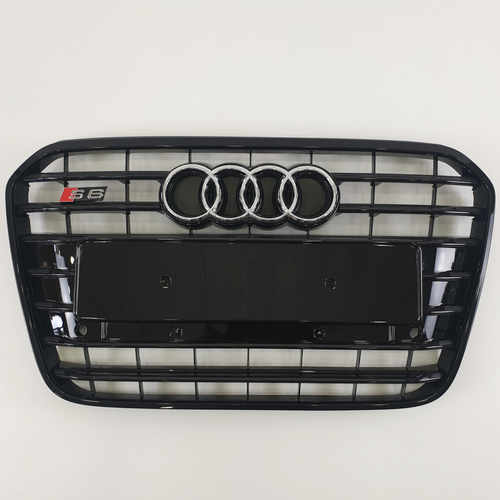 Решітка радіатора Audi A6 S6 2012-2015г Full Black (chrome rings)