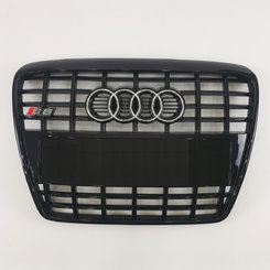 Решітка радіатора Audi A6 C6 S6 2004-2011г Full Black (chrome rings)