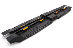 Боковые пороги Dakar V2 с LED (2 шт, металл) для Isuzu D-Max 2019+