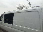 Рейлінги DD (2 шт., алюм) 340 см, Чорний мат для Renault Master 2004-2010 рр.