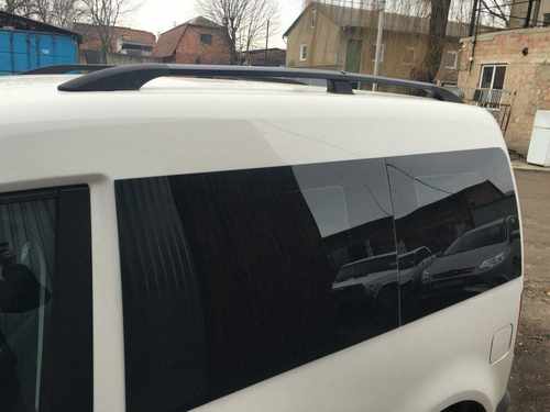 Рейлінги Чорні Стандартна, Металеві ніжки для Volkswagen Caddy 2004-2010 рр.