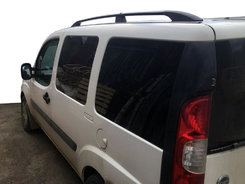 Рейлинги Черные Пластиковые ножки для Fiat Doblo I 2001-2005 гг.