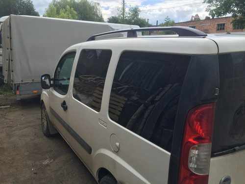 Рейлінги Чорні Пластикові ніжки для Fiat Doblo I 2001-2005 рр.