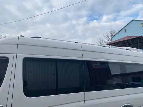 Рейлінги DD (2 шт., алюм) 265 см, Чорний мат для Citroen Jumper 2007↗ та 2014↗ мм.